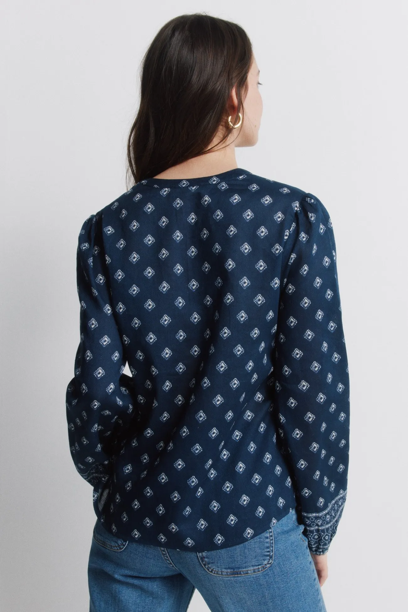 Chemise manches longues imprimée