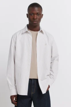 Chemise oxford &agrave; rayures infroissable