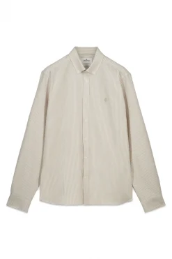 Chemise oxford à rayures infroissable