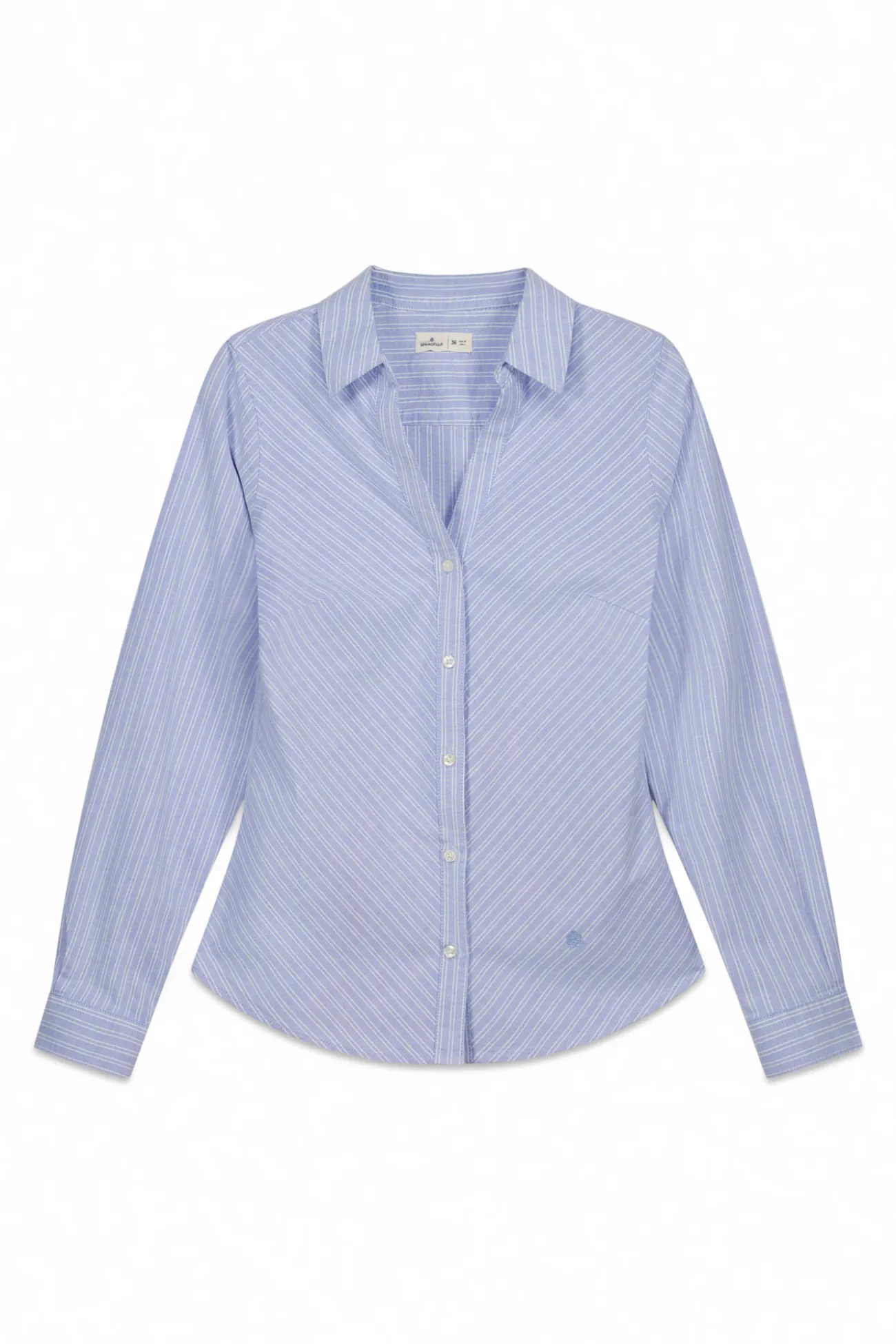 Chemise Oxford en coton à col en V