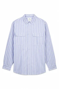 Chemise Oxford rayures avec poches