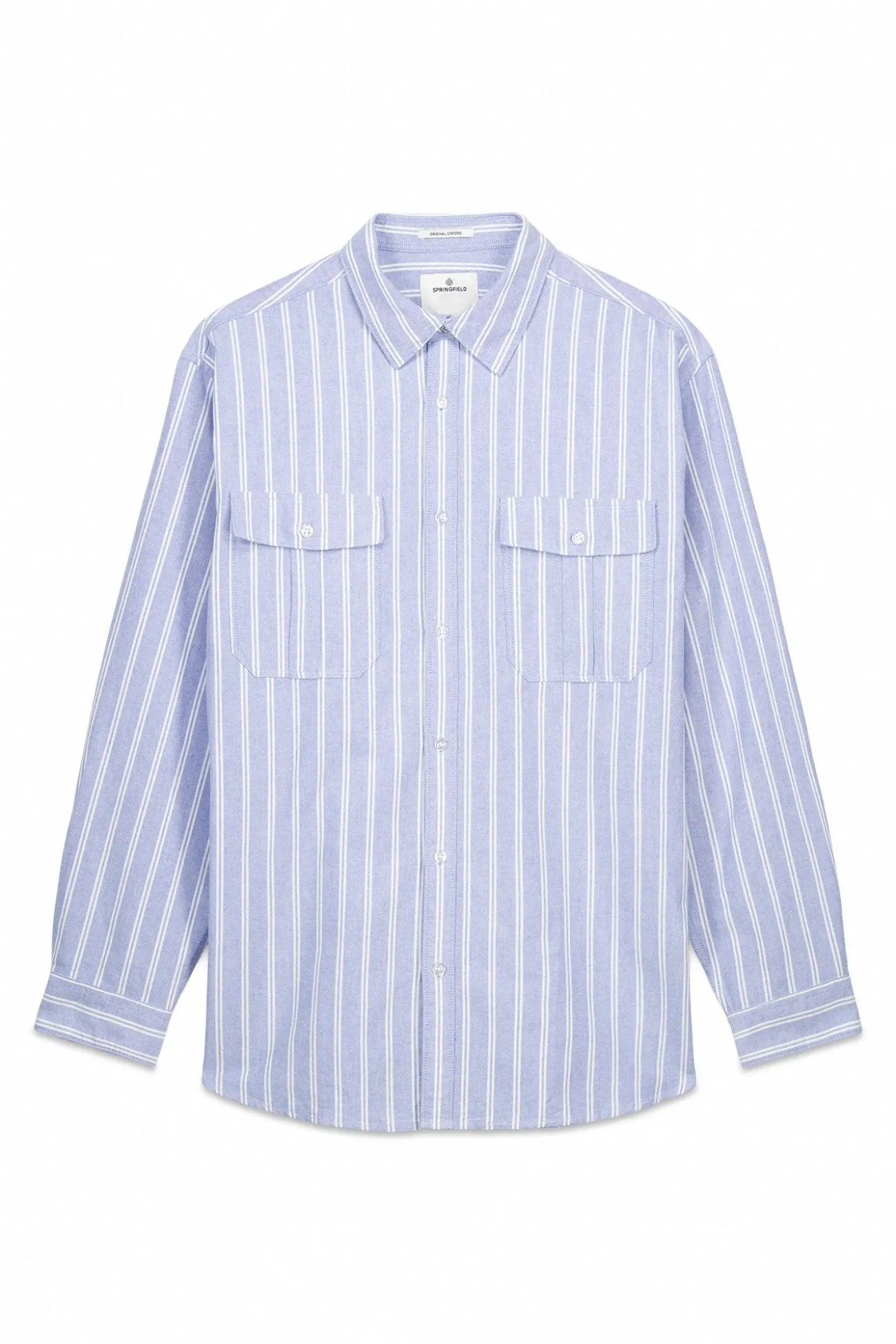 Chemise Oxford rayures avec poches
