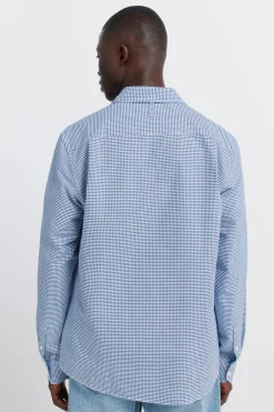Chemise oxford vichy infroissable