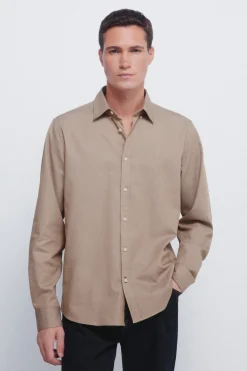Chemise structurée bicolore
