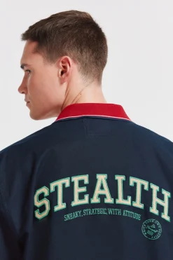 Chemise varsity manches courtes