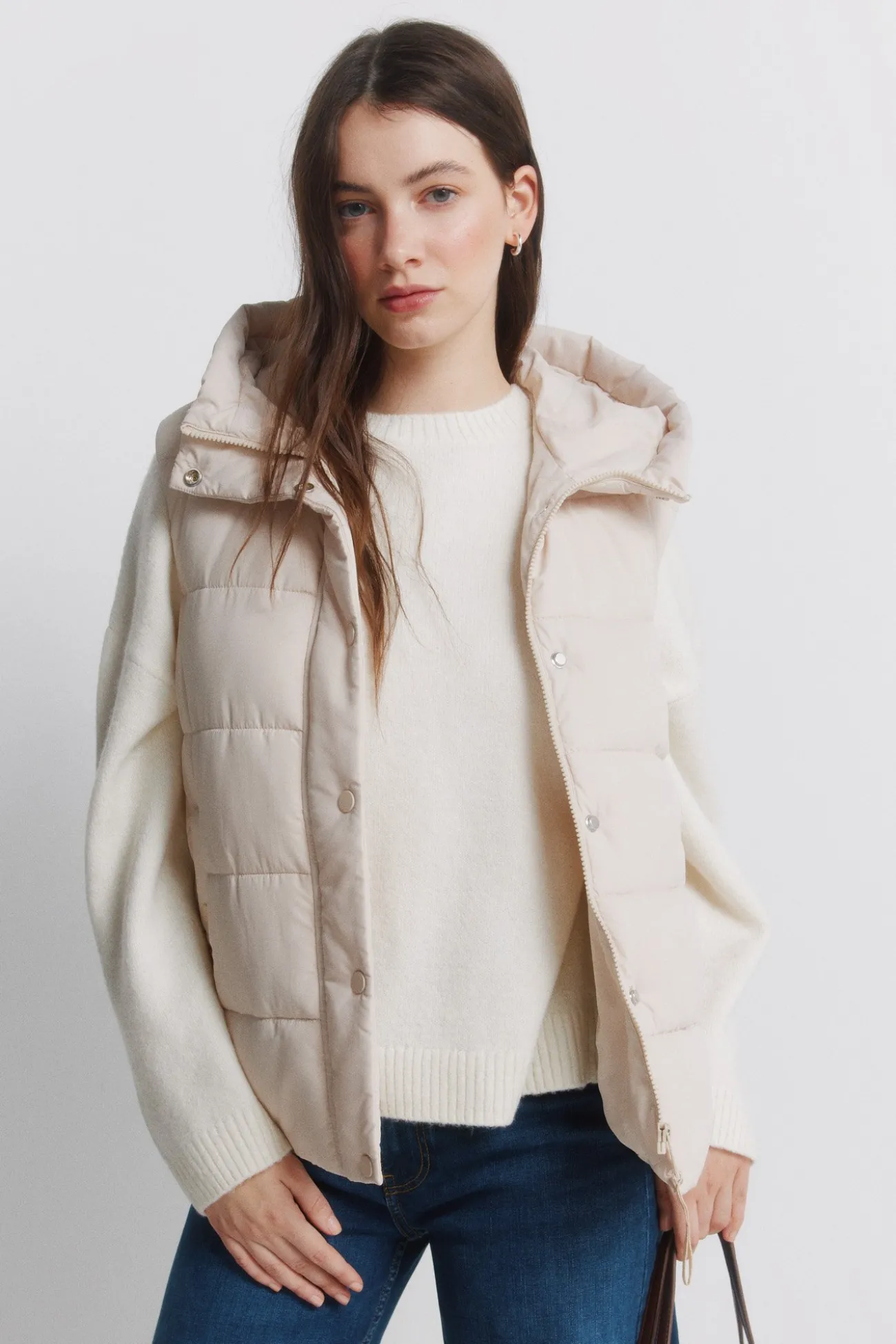 Gilet matelassé avec capuche