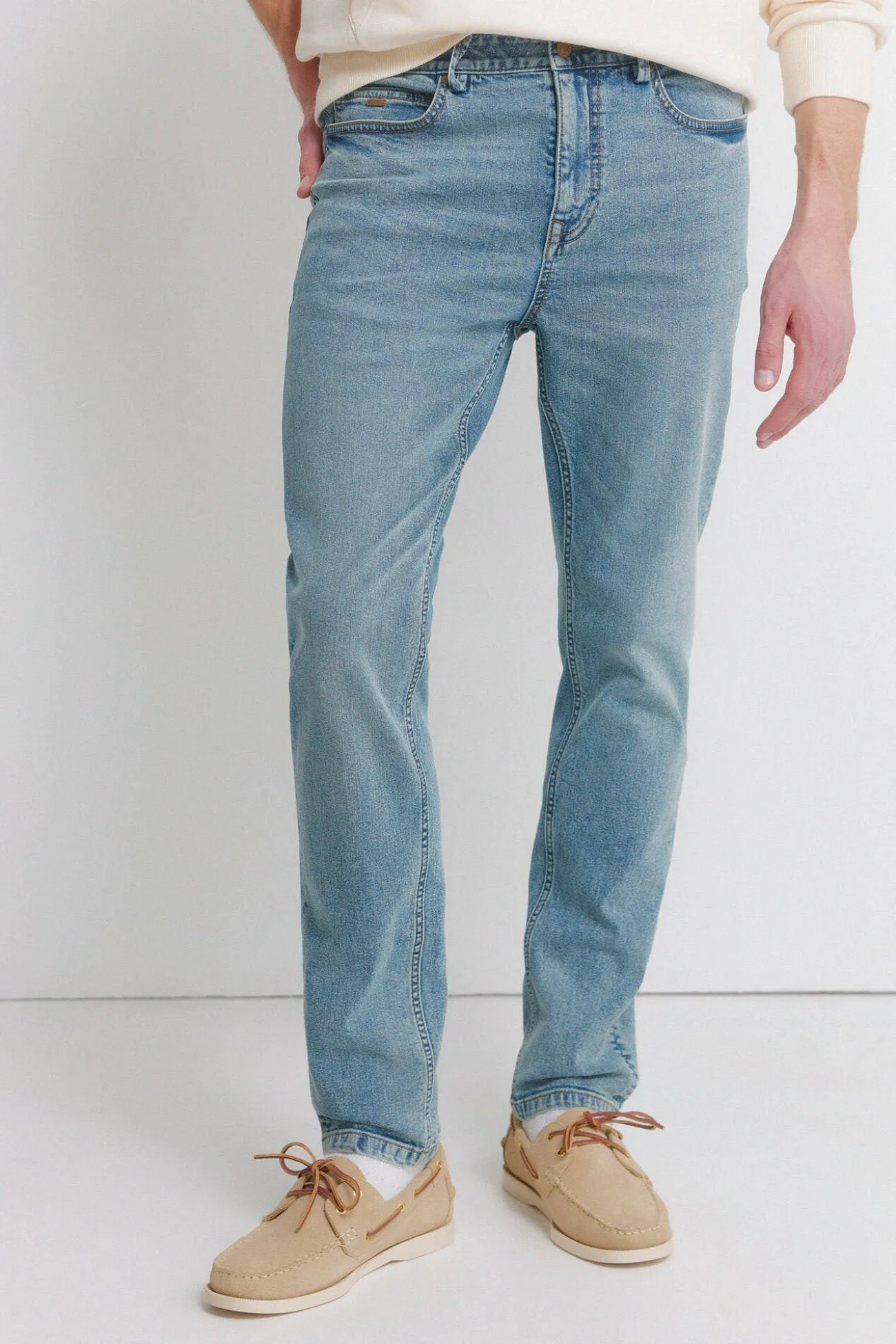 jean skinny délavé moyen surteint