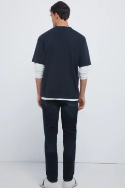 Jean slim bleu très foncé