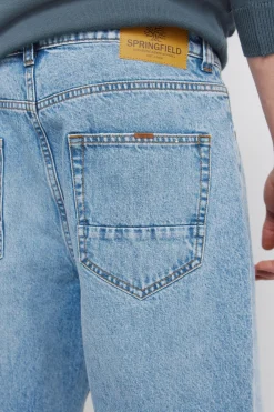 Jeans coupe large surteint