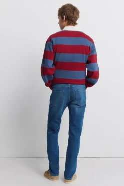 Jeans coupe slim délavé moyen