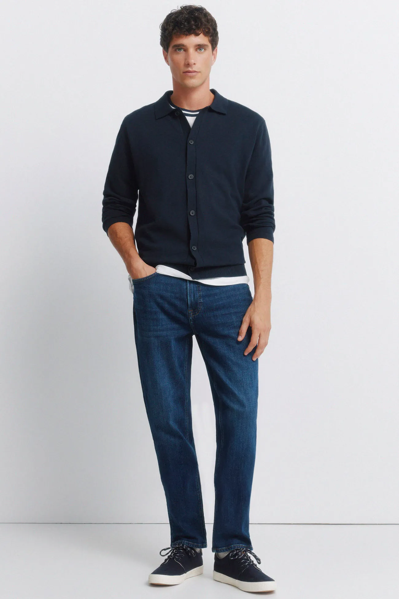 Jeans délavage foncé slim fit