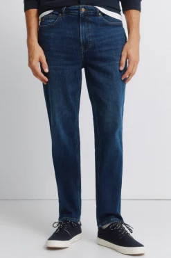 Jeans d&eacute;lavage fonc&eacute; slim fit