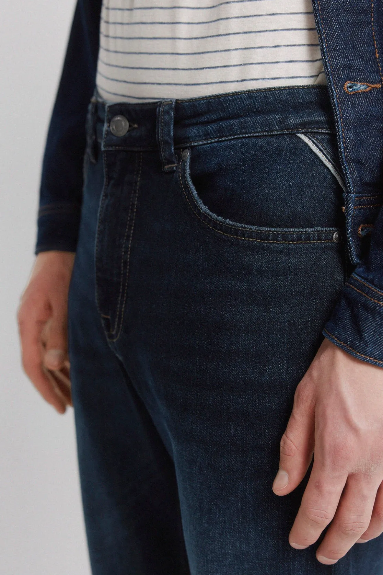 Jeans délavage foncé slim fit