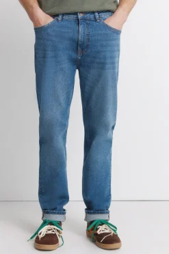 Jeans d&eacute;lavage moyen slim fit