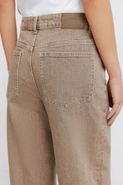 Jeans droits taille haute