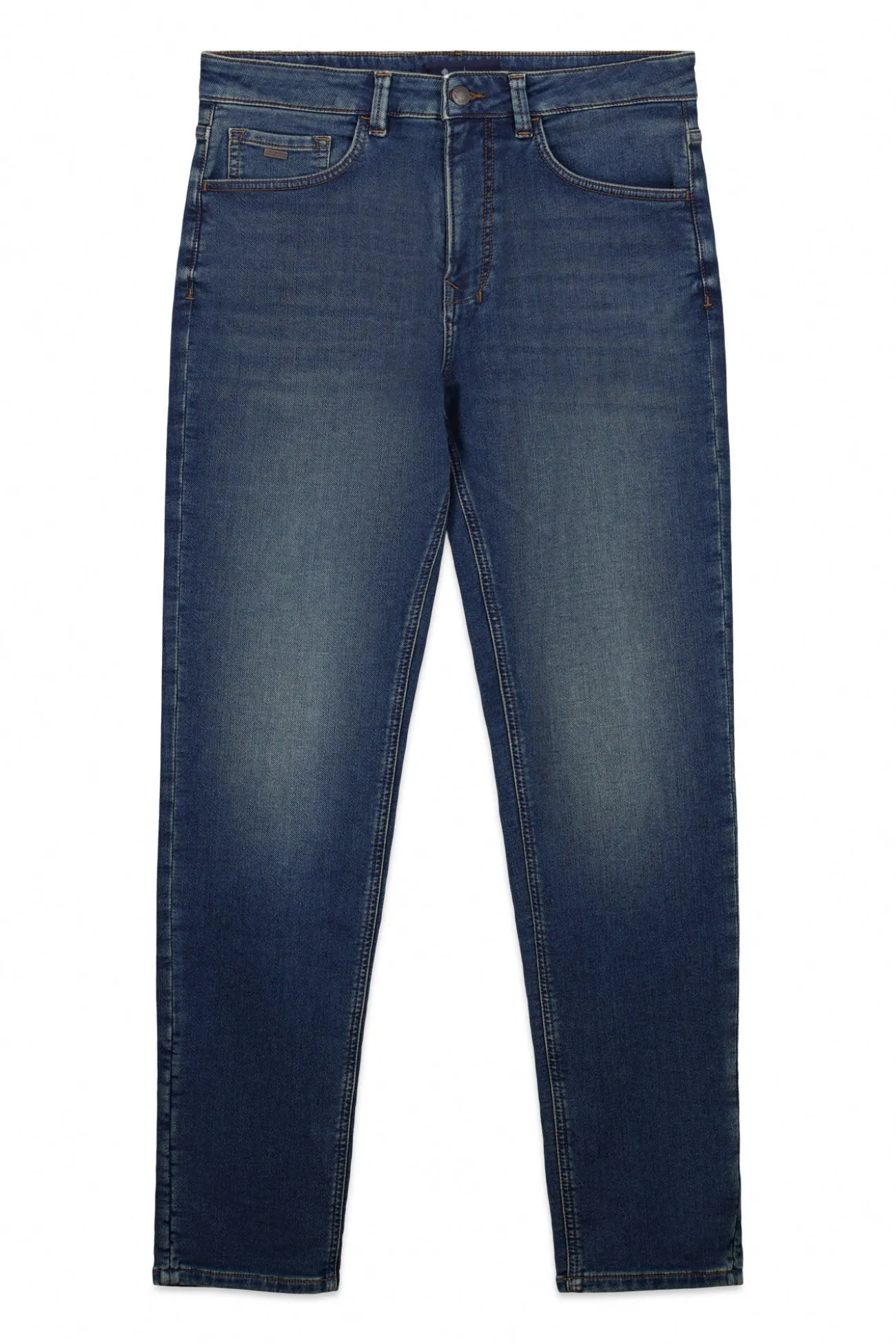 Jeans en knit denim surteint coupe slim