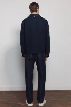 Jeans lavé désencollé coupe droite