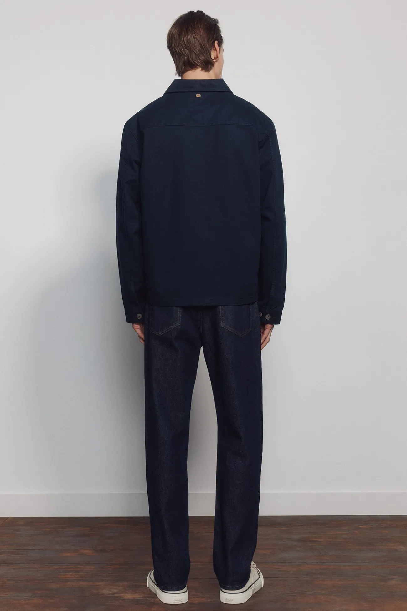 Jeans lavé désencollé coupe droite
