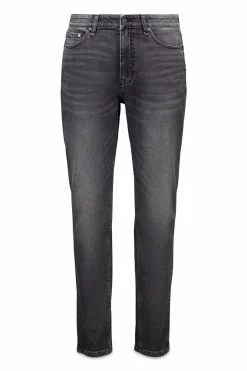 Jeans skinny délavé gris foncé