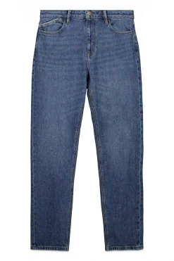 Jeans slim délavage foncé moyen