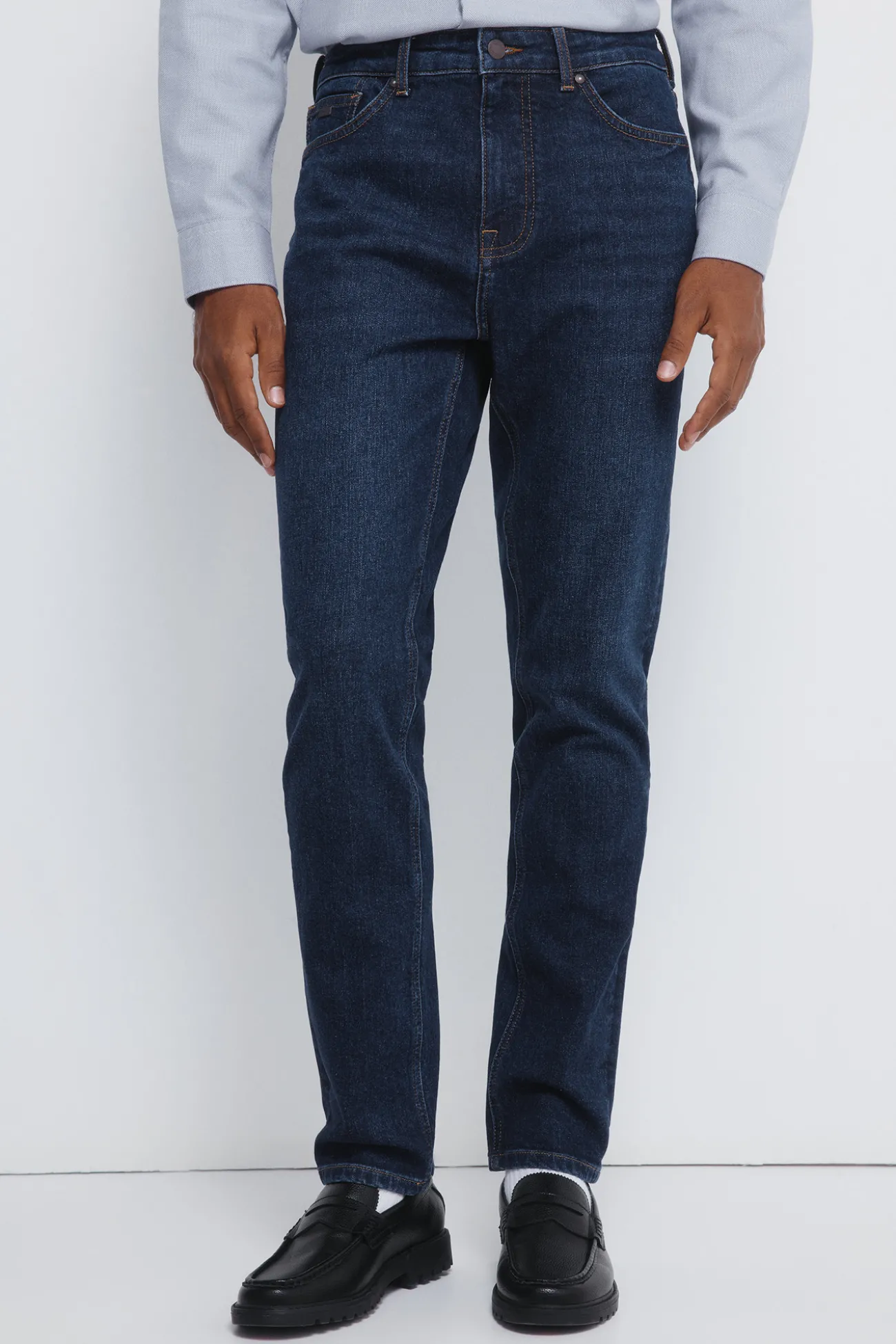 Jeans slim délavé foncé