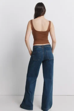 Jeans super large taille haute