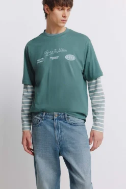 Jeans surteint coupe droite