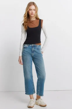 Jeans taille moyenne