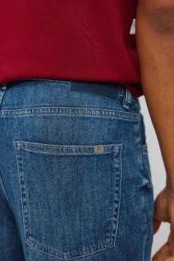 Jeans ultra-léger délavé foncé slim fit