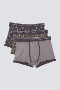 Lot de 3 boxers café glacé