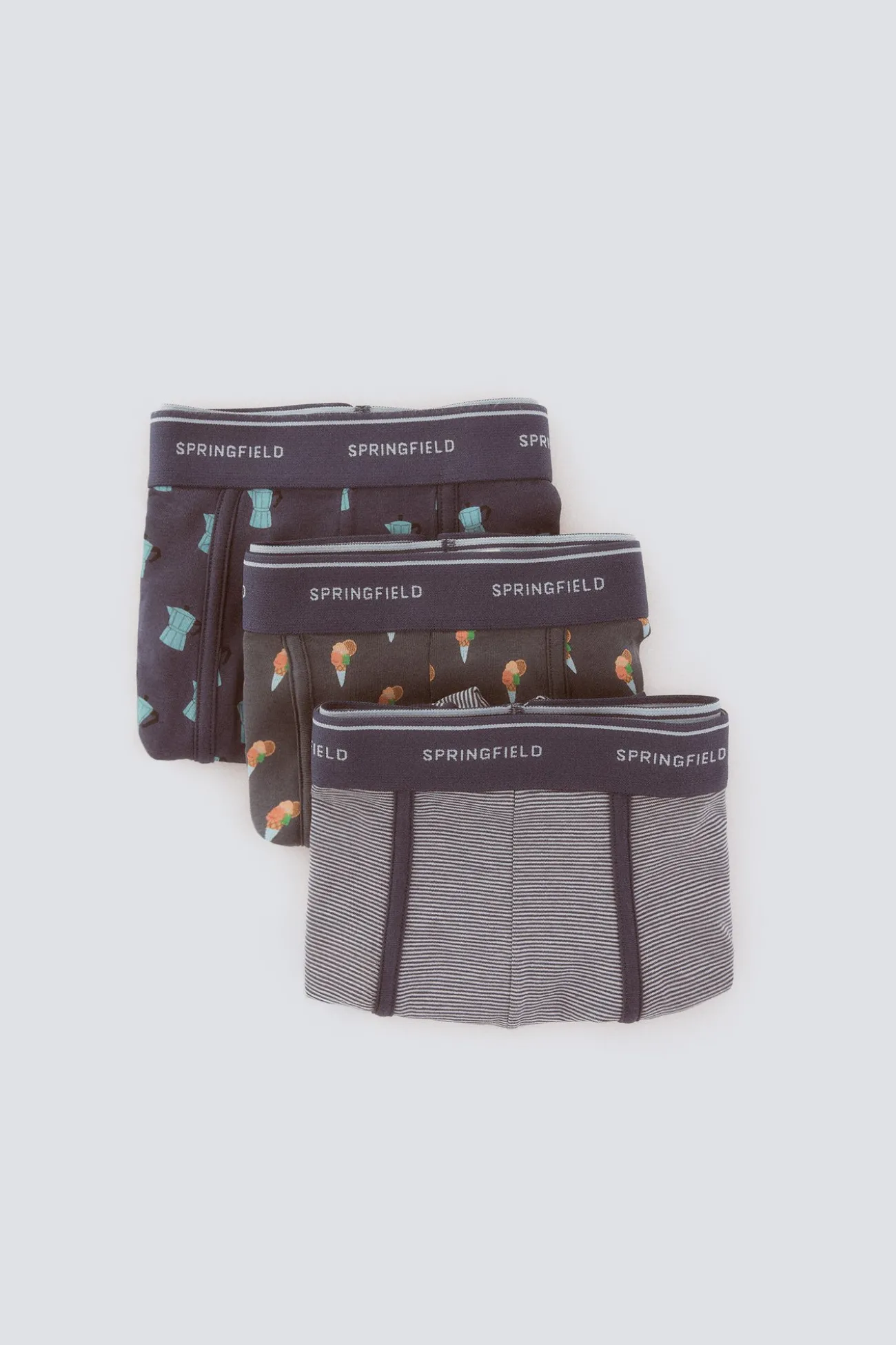 Lot de 3 boxers café glacé
