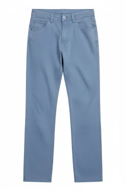 Pantalon 5 poches lavé coupe droite