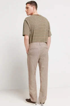 Pantalon chino comfort fit en lin