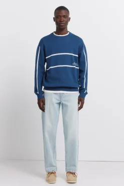 Pantalon chino en jean délavé clair
