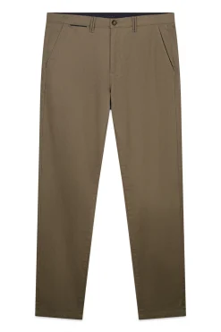 Pantalon chino micro-imprimé coupe slim