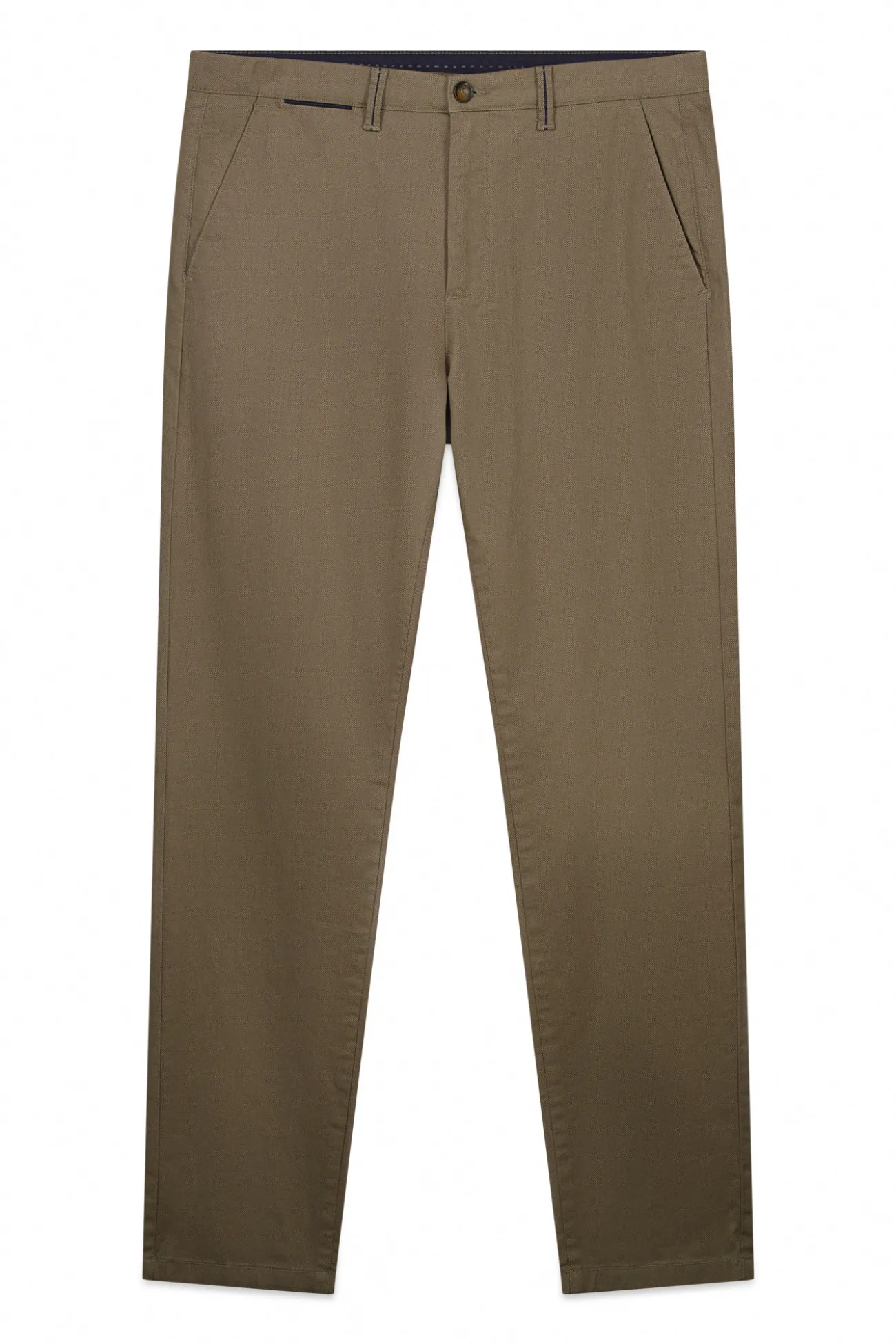 Pantalon chino micro-imprimé coupe slim