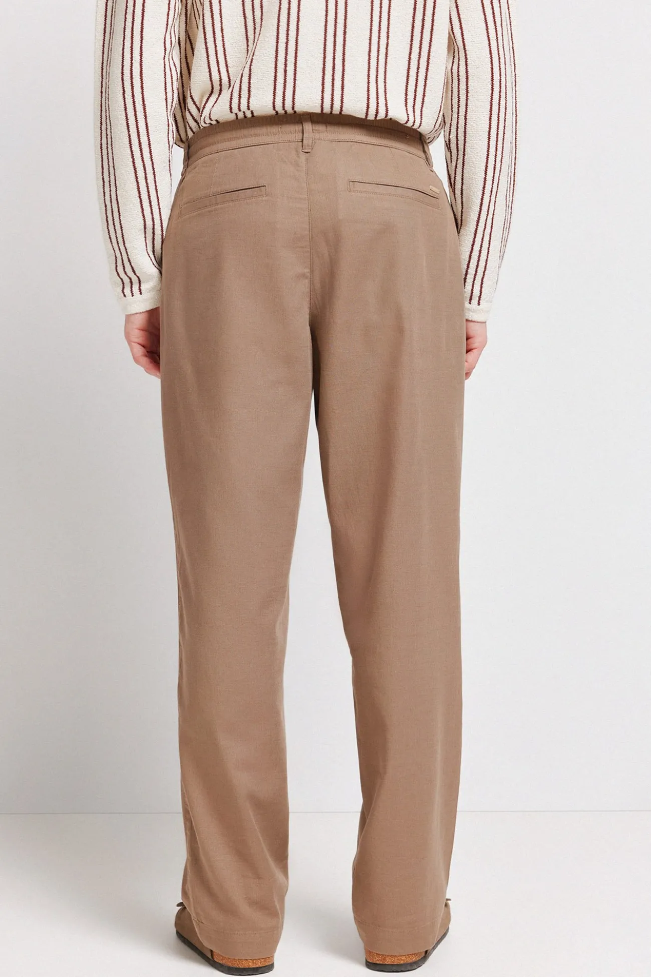 Pantalon dobby coupe droite