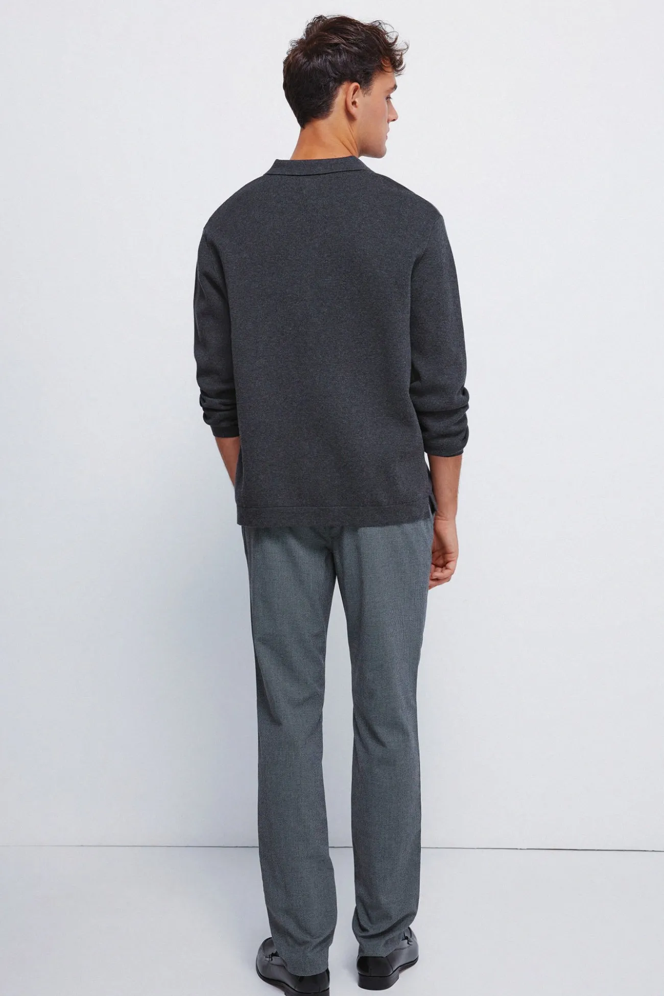Pantalon slim fit structuré
