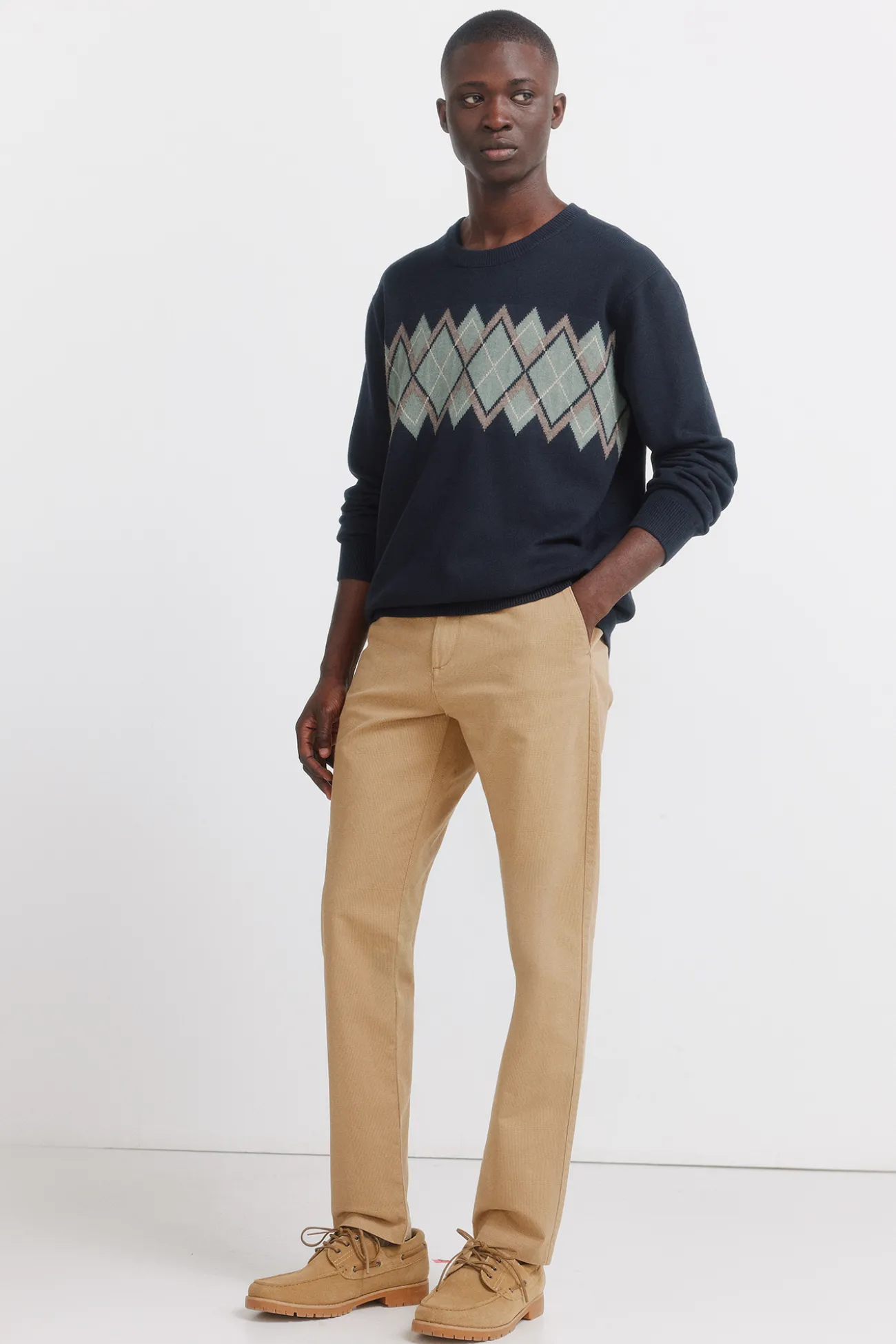 Pantalon structuré comfort fit