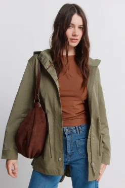 Parka à capuche déperlante