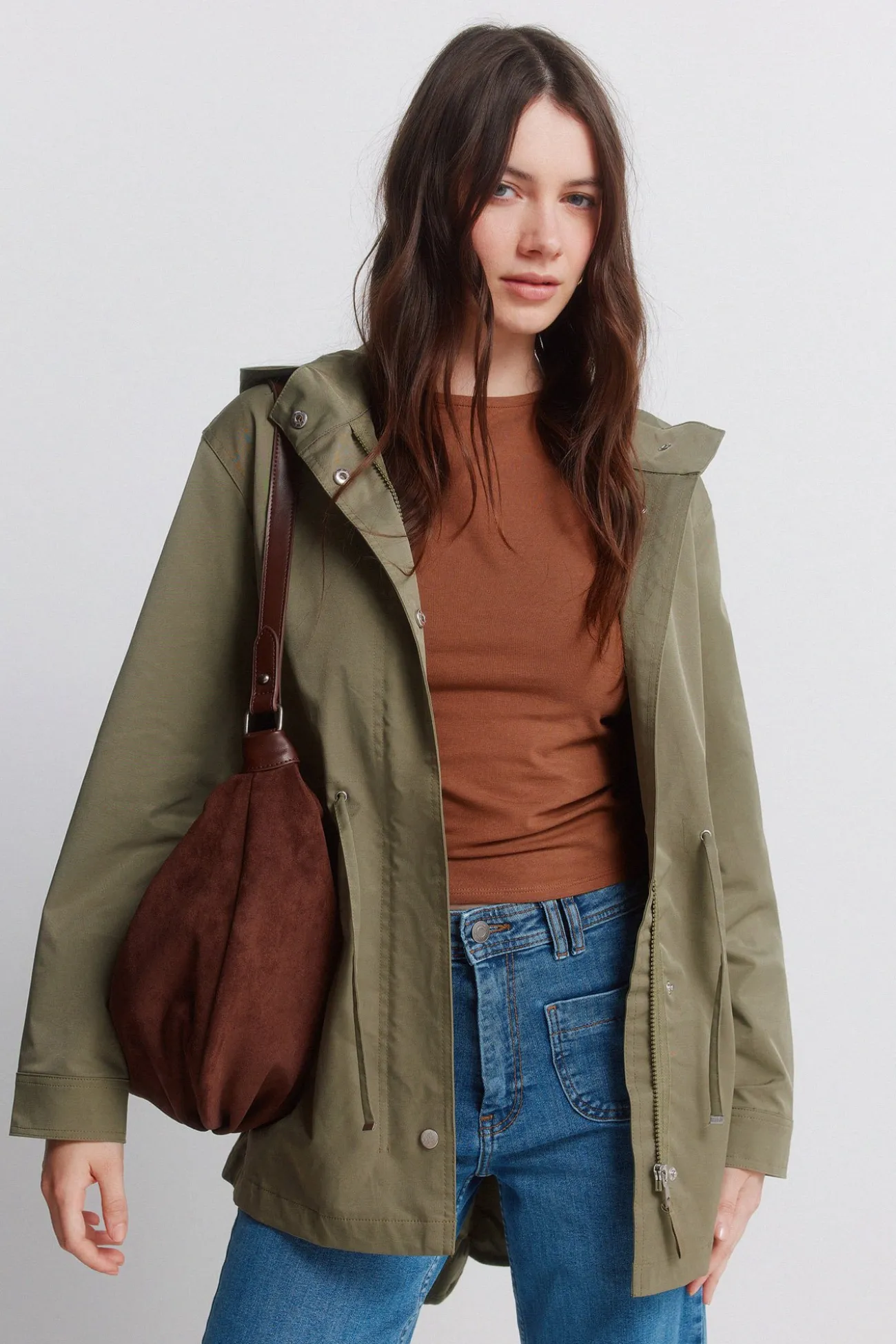 Parka à capuche déperlante