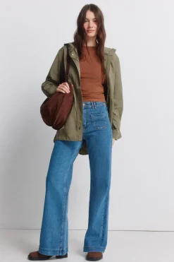 Parka à capuche déperlante