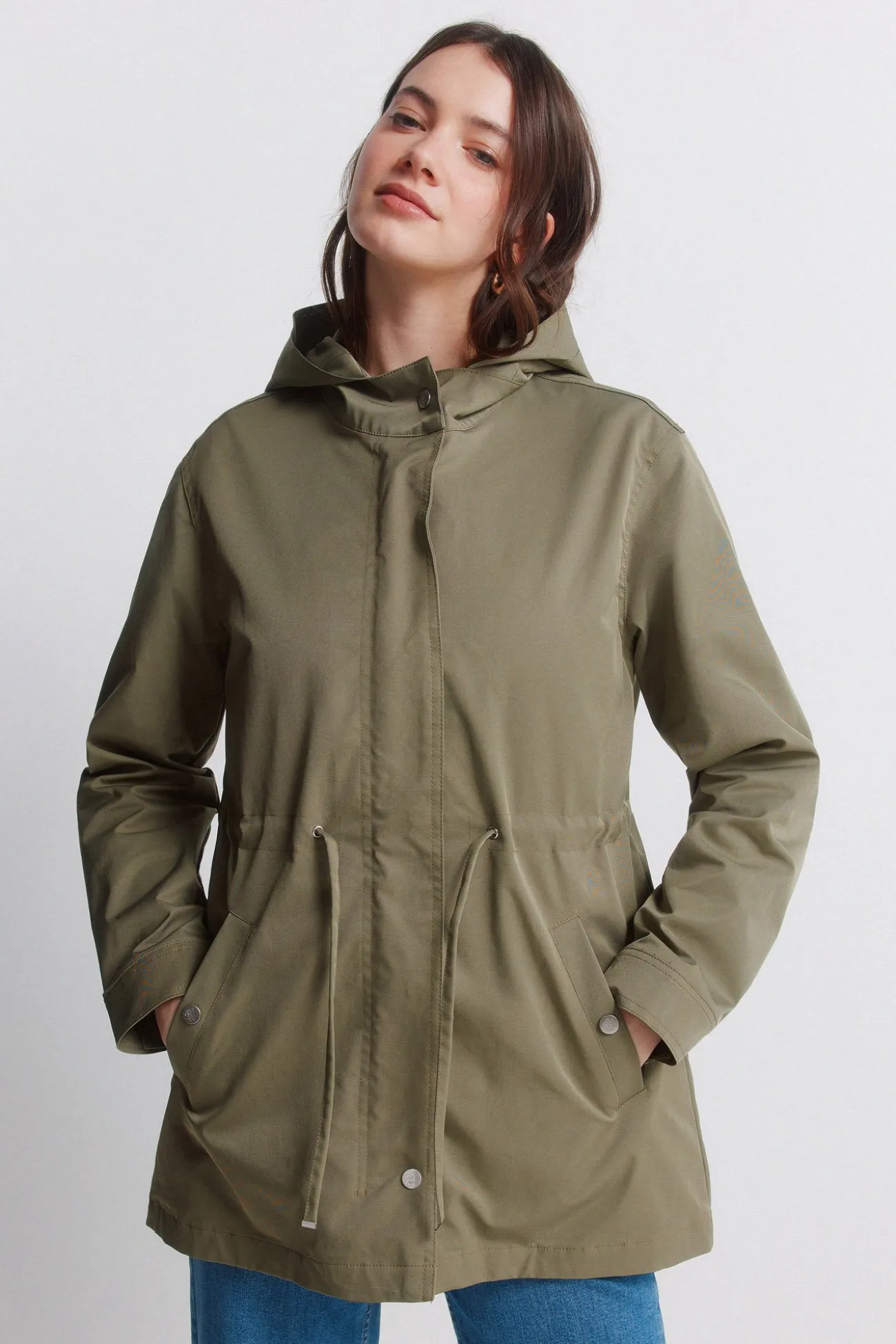 Parka à capuche déperlante