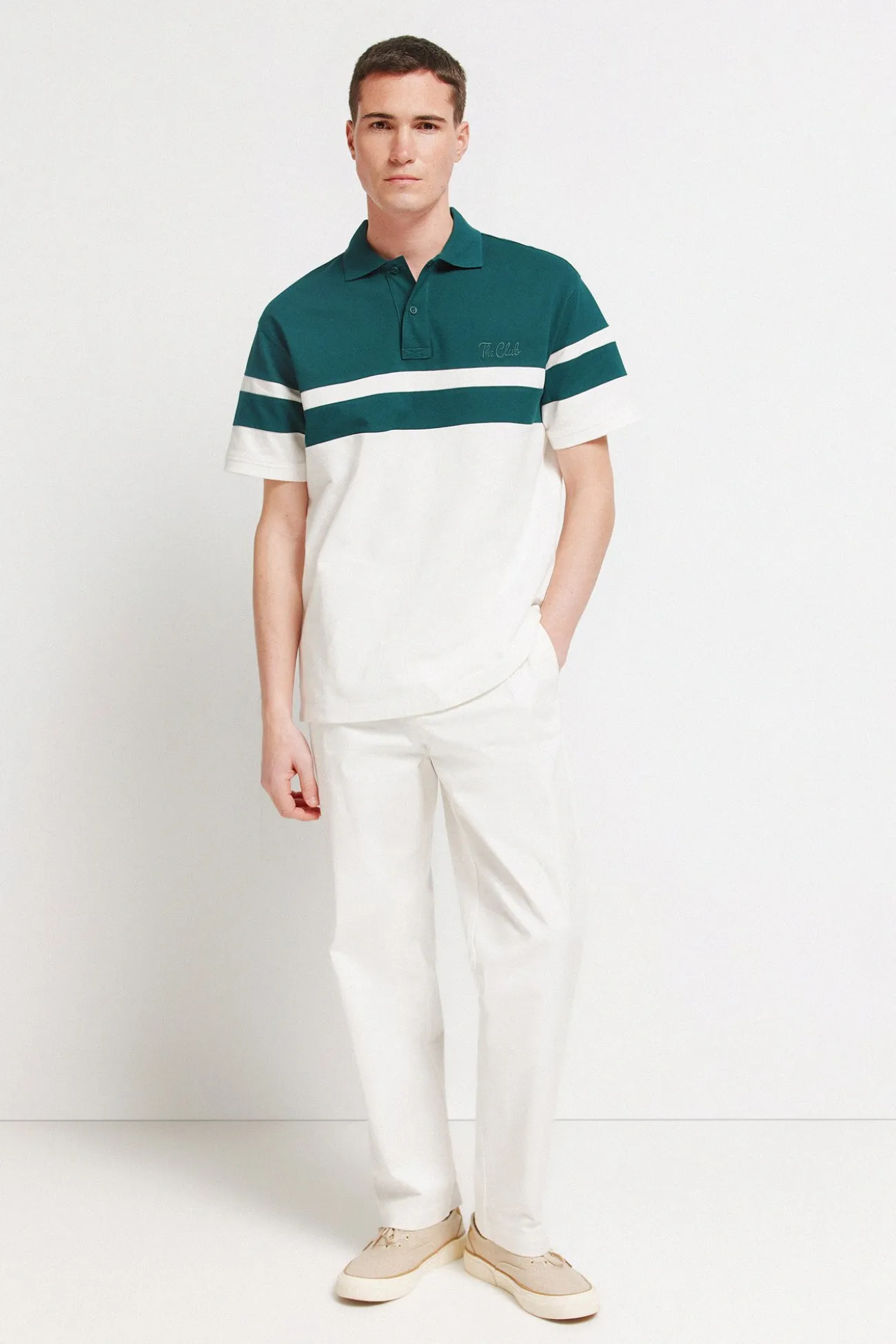 Polo en piqué à coupes regular fit