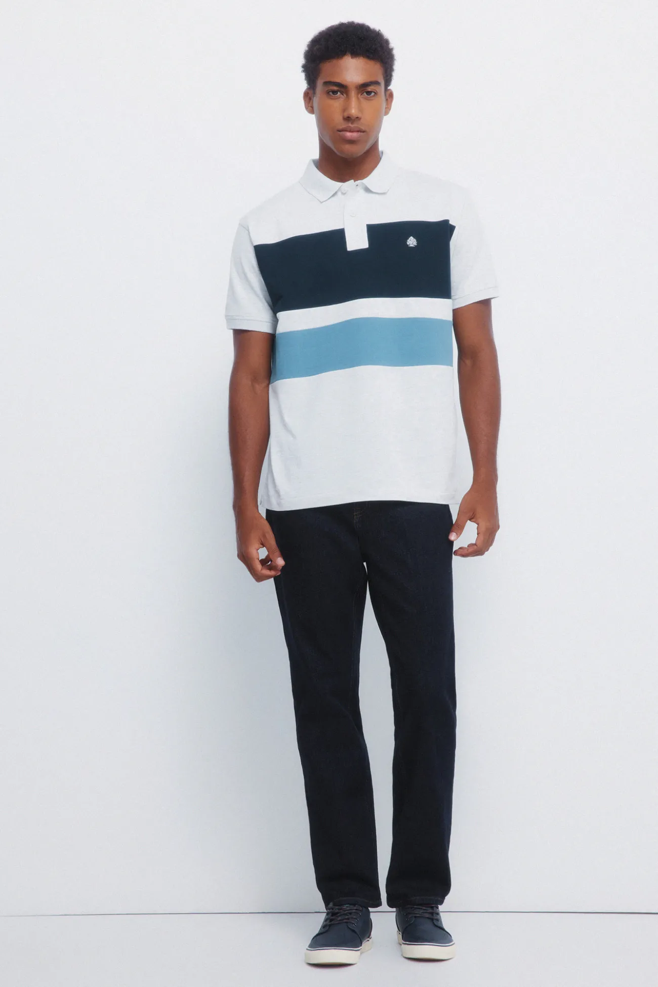 Polo piqu&eacute; color block piqu&eacute; classique