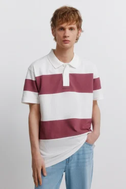 Polo piqué color block coupe regular fit