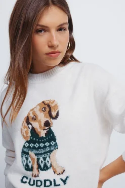 Pull intarsia pour chien «Cuddly»