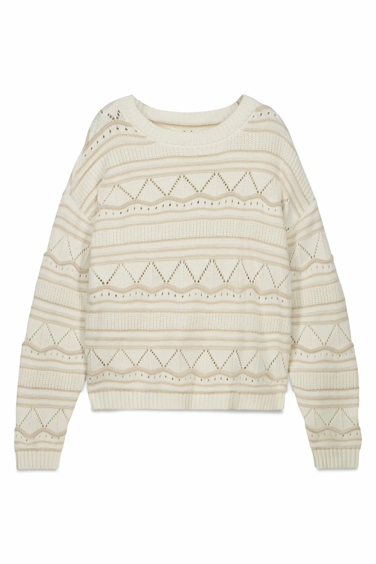 Pull pointelle en maille
