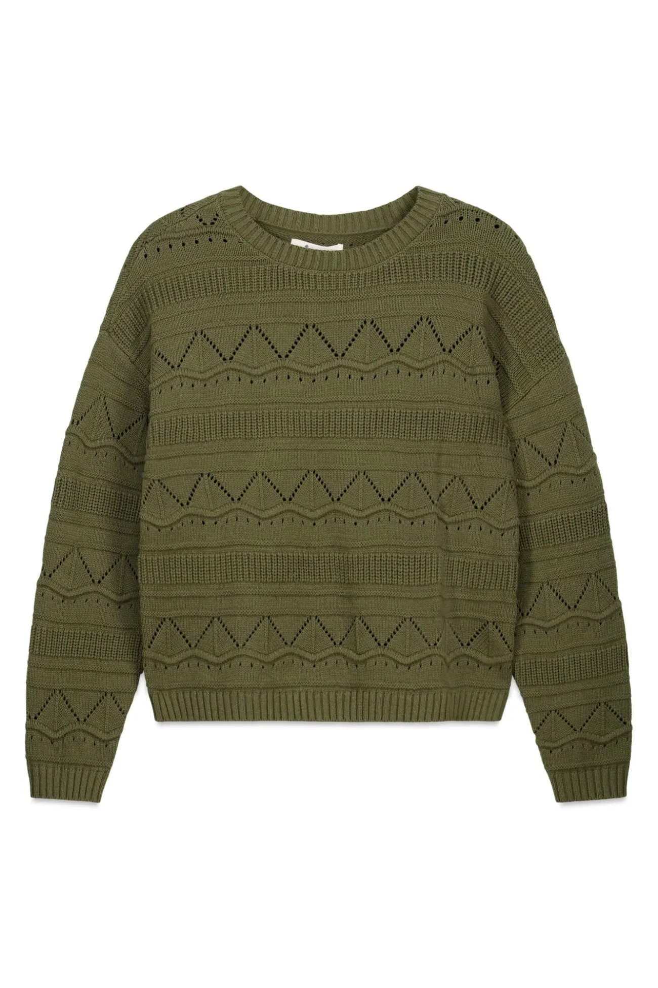 Pull pointelle en maille