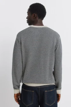 Pull structuré bicolore